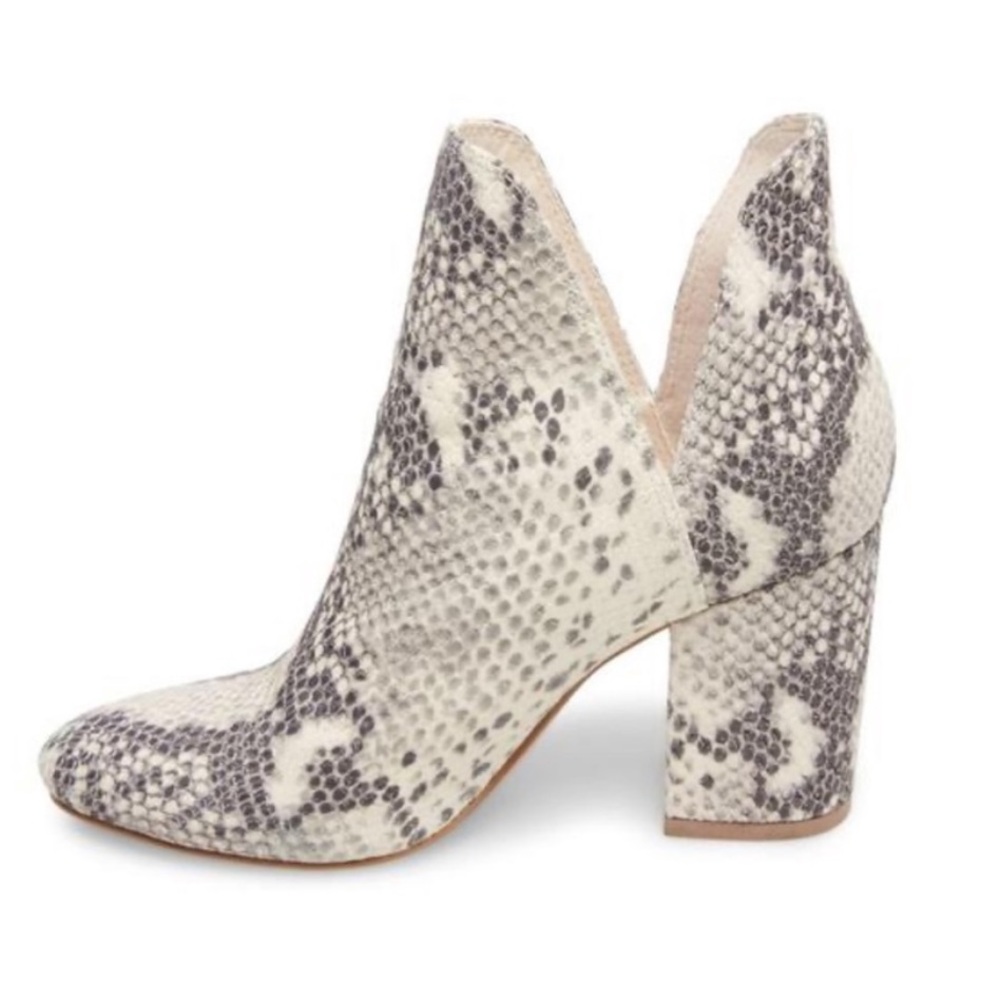 Steve Madden Rookie Snakeskin Pointed Toe Bootie Size 8 - Picture 2 of 13